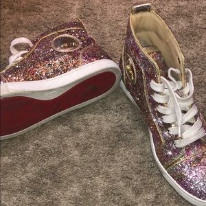 Women Christian louboutin sneakers 37 glitter